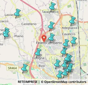 Mappa Via Ludovico Ariosto, 33010 Feletto Umberto UD, Italia (2.6585)