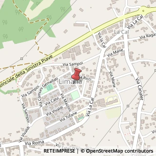 Mappa Via Ippolito Caffi, 20, 32100 Limana, Belluno (Veneto)