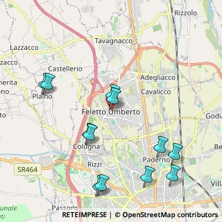 Mappa Piazza Libertà, 33010 Feletto Umberto UD, Italia (2.3325)
