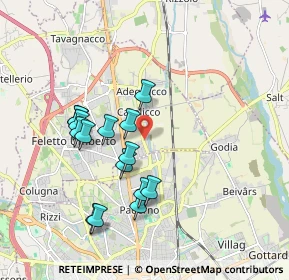Mappa Via Molin Nuovo, 33010 Tavagnacco UD, Italia (1.70867)