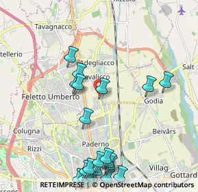 Mappa Via Molin Nuovo, 33010 Tavagnacco UD, Italia (2.5255)