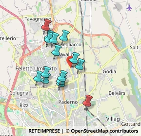 Mappa Via Molin Nuovo, 33010 Tavagnacco UD, Italia (1.474)