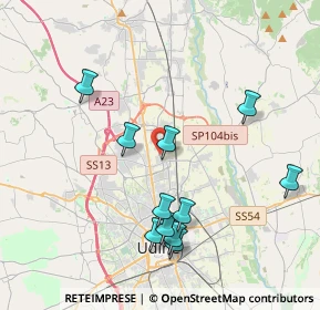 Mappa Via Molin Nuovo, 33010 Tavagnacco UD, Italia (3.96)