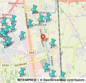 Mappa Via Molin Nuovo, 33010 Tavagnacco UD, Italia (1.4705)