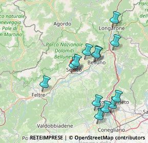 Mappa Via Fortighe, 32036 Sedico BL, Italia (14.99231)