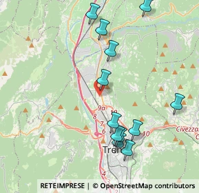 Mappa Via Paludi, 38121 Trento TN, Italia (4.255)