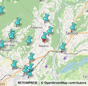 Mappa Via Guglielmo Marconi, 32035 Meano BL, Italia (2.8585)