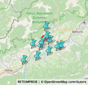 Mappa Via Guglielmo Marconi, 32035 Meano BL, Italia (4.59)