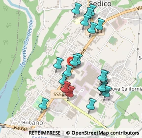 Mappa Via Feltre, 32036 Sedico BL, Italia (0.4605)