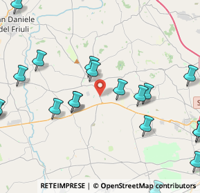 Mappa SP 10, 33034 Fagagna UD (5.589)