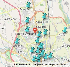 Mappa Via Galileo Galilei, 33010 Tavagnacco UD, Italia (2.3015)