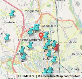 Mappa Via Galileo Galilei, 33010 Tavagnacco UD, Italia (2.2355)