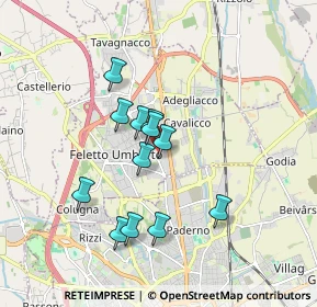 Mappa Via Galileo Galilei, 33010 Tavagnacco UD, Italia (1.435)