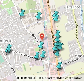 Mappa Via Galileo Galilei, 33010 Tavagnacco UD, Italia (0.534)