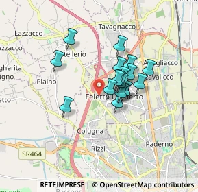 Mappa Via Cormor, 33010 Tavagnacco UD, Italia (1.15556)