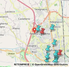 Mappa Via Cormor, 33010 Tavagnacco UD, Italia (2.93154)