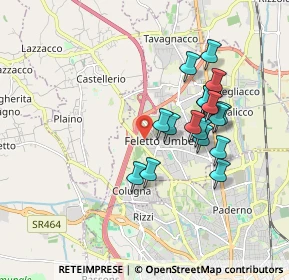 Mappa Via Cormor, 33010 Tavagnacco UD, Italia (1.58556)