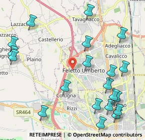 Mappa Via Cormor, 33010 Tavagnacco UD, Italia (2.695)