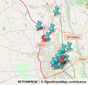 Mappa Via Cormor, 33010 Tavagnacco UD, Italia (3.94471)