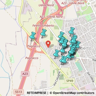 Mappa Via Cormor, 33010 Tavagnacco UD, Italia (0.42143)