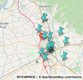 Mappa Via Cormor, 33010 Tavagnacco UD, Italia (5.6675)