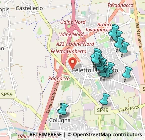 Mappa Via Cormor, 33010 Tavagnacco UD, Italia (0.974)