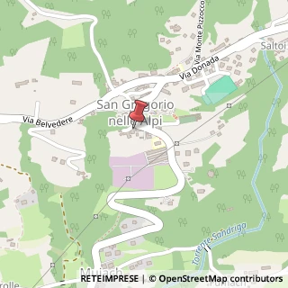 Mappa Piazza Cavalieri di Vittorio Veneto, 3, 32030 San Gregorio nelle Alpi, Belluno (Veneto)