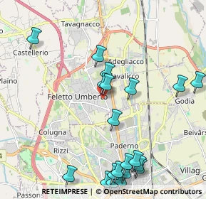 Mappa Via G. Galilei, 33010 Tavagnacco UD, Italia (2.48)