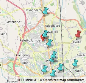 Mappa Via G. Galilei, 33010 Tavagnacco UD, Italia (2.14455)