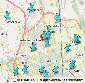 Mappa Via G. Galilei, 33010 Tavagnacco UD, Italia (2.413)