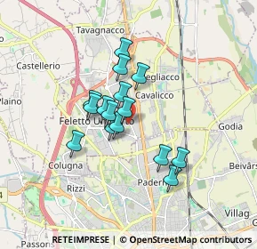 Mappa Via G. Galilei, 33010 Tavagnacco UD, Italia (1.21867)