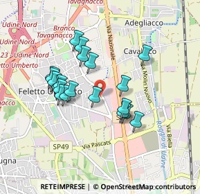 Mappa Via G. Galilei, 33010 Tavagnacco UD, Italia (0.759)