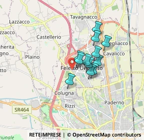 Mappa Via Cormor, 33010 Feletto Umberto UD, Italia (1.11583)