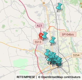 Mappa Via Cormor, 33010 Feletto Umberto UD, Italia (4.495)