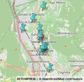 Mappa Via 2 Giugno, 38121 Trento TN, Italia (1.37833)