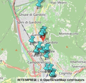 Mappa Via 2 Giugno, 38121 Trento TN, Italia (1.879)