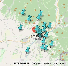 Mappa Via Gemona, 33043 Cividale del Friuli UD, Italia (2.869)