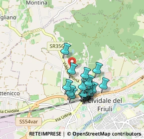 Mappa Via Gemona, 33043 Cividale del Friuli UD, Italia (0.7795)