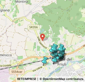 Mappa Via Gemona, 33043 Cividale del Friuli UD, Italia (1.0215)