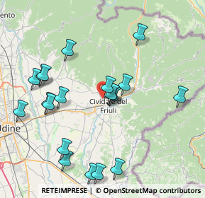 Mappa Via Gemona, 33043 Cividale del Friuli UD, Italia (8.2945)