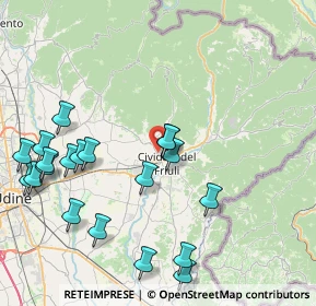 Mappa Via Gemona, 33043 Cividale del Friuli UD, Italia (9.3935)