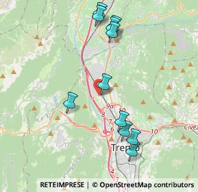 Mappa Localita' Roncafort, 38121 Gardolo di Mezzo TN, Italia (4.06636)