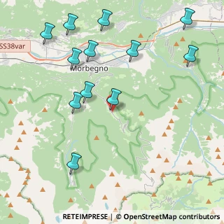 Mappa Via delle Orobie, 23010 Albaredo per San Marco SO, Italia (4.87917)