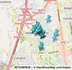 Mappa Via Manlio Feruglio, 33010 Tavagnacco UD, Italia (0.3875)