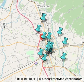 Mappa Via Manlio Feruglio, 33010 Tavagnacco UD, Italia (5.39438)