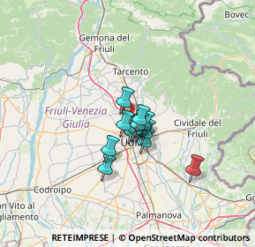 Mappa Via Manlio Feruglio, 33010 Tavagnacco UD, Italia (7.54083)