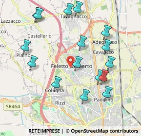 Mappa Via Manlio Feruglio, 33010 Tavagnacco UD, Italia (2.13625)