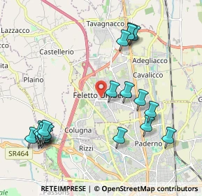 Mappa Via Manlio Feruglio, 33010 Tavagnacco UD, Italia (2.3755)