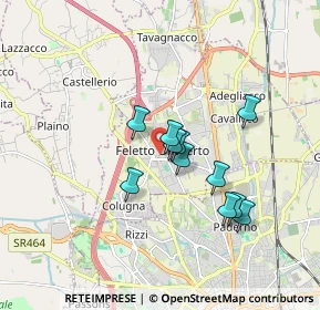 Mappa Via Manlio Feruglio, 33010 Tavagnacco UD, Italia (1.32545)