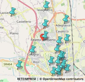 Mappa Via Manlio Feruglio, 33010 Tavagnacco UD, Italia (2.497)